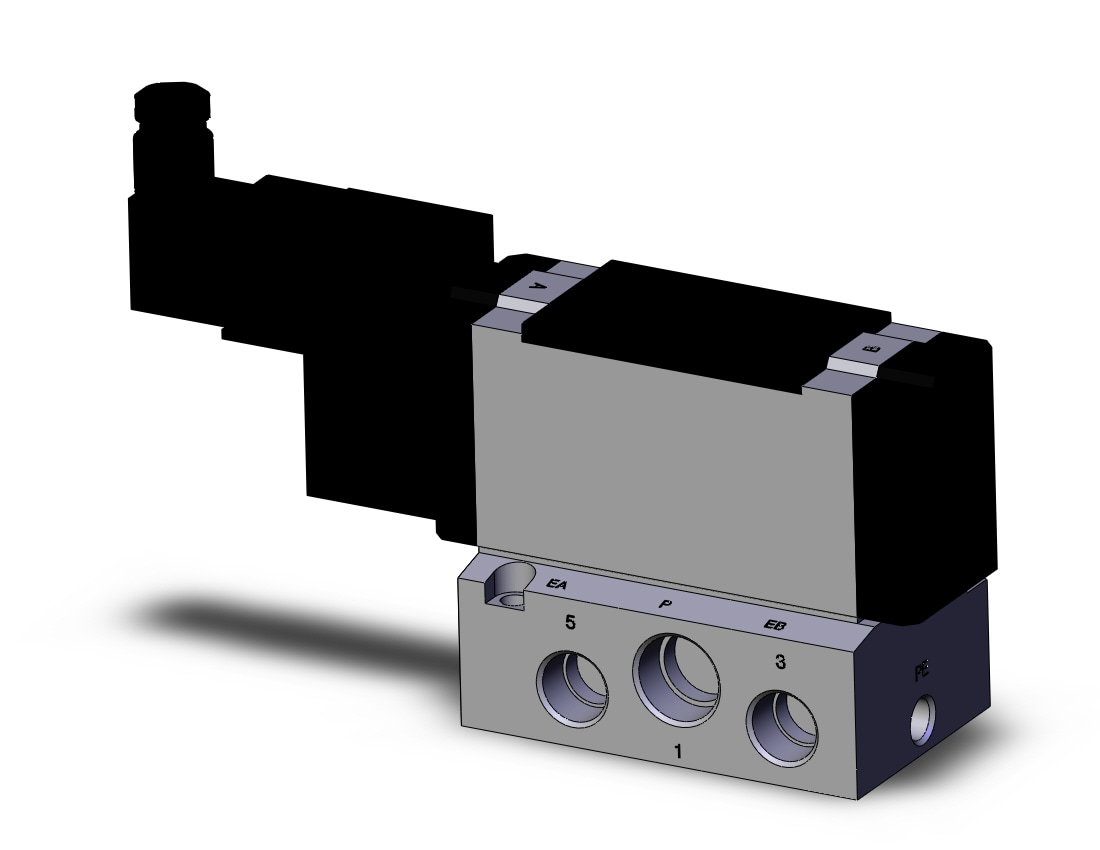 SMC VFR4140-5DZ-04 valve, sol 24vdc, VFR4000 SOL VALVE 4/5 PORT