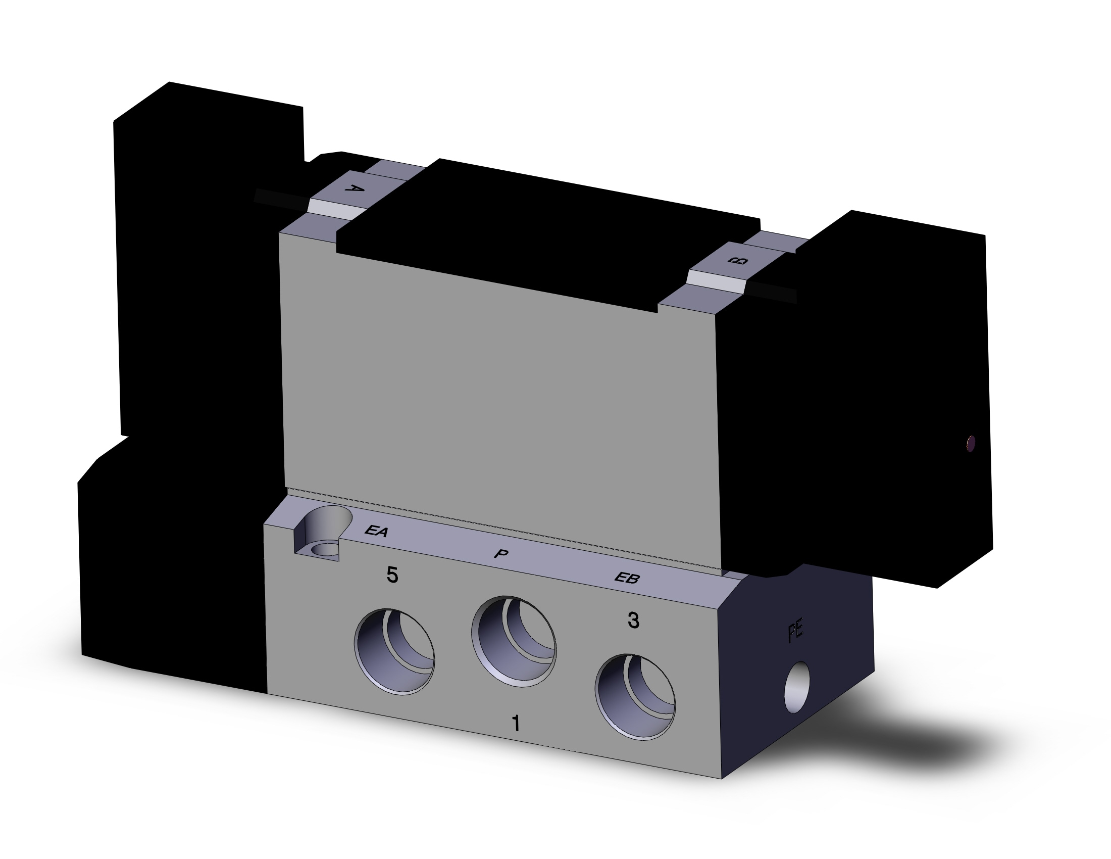 SMC VFR4200-5F-03N valve, 5 port solenoid, 4/5 PORT SOLENOID VALVE