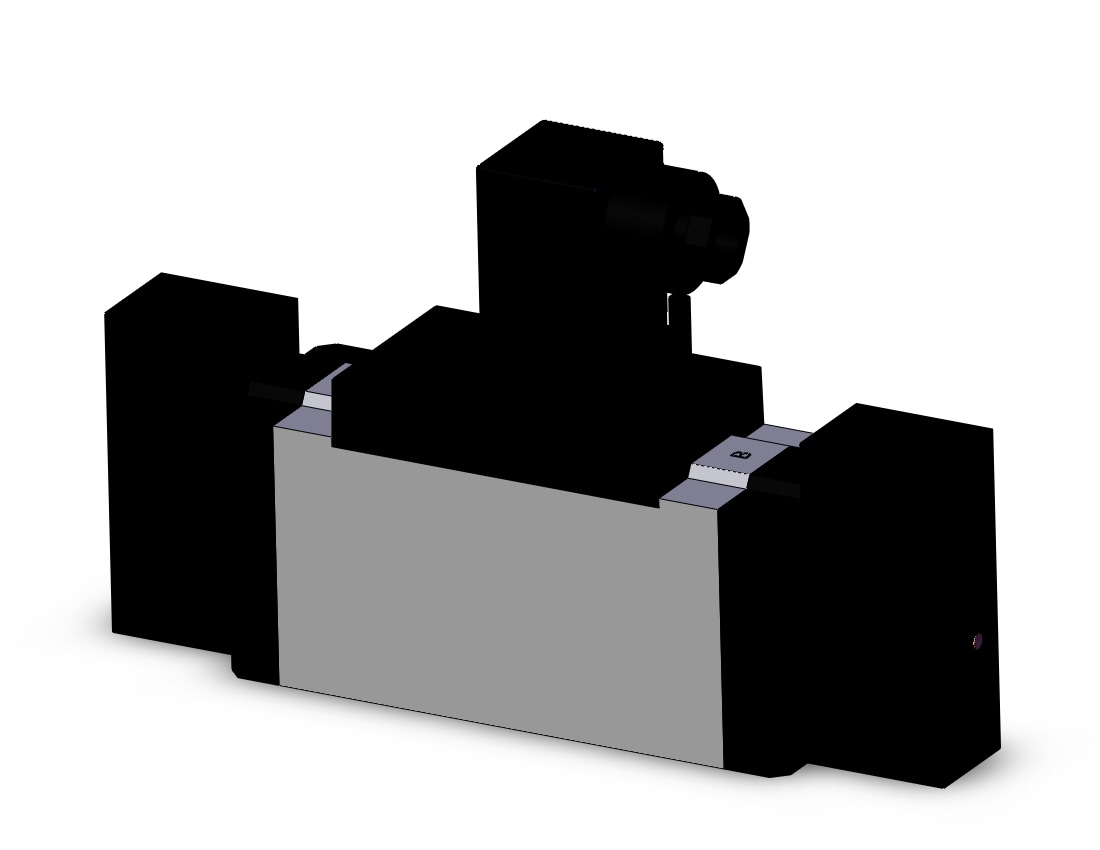 SMC VFR4210-3D valve dbl non plugin base mt, VFR4000 SOL VALVE 4/5 PORT