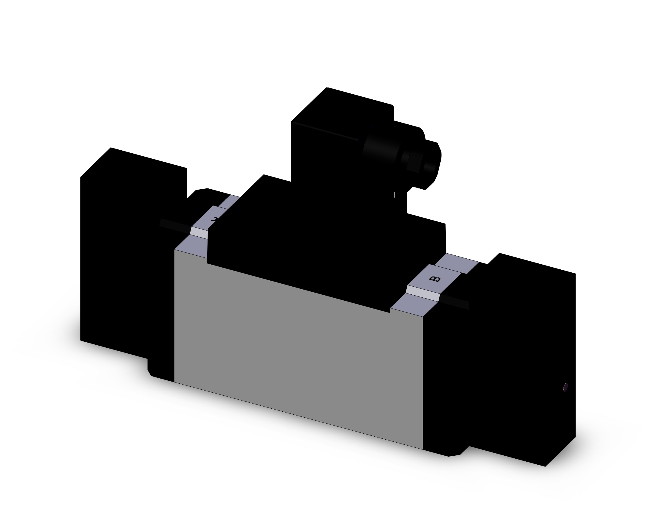 SMC VFR4310-3DZ valve dbl non plugin base mt, VFR4000 SOL VALVE 4/5 PORT