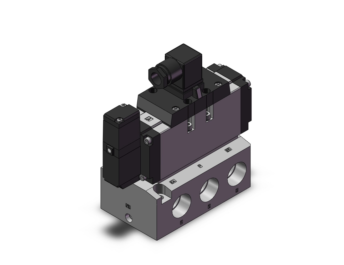 SMC VFR5110-3D-06N valve, 5 port solenoid, 4/5 PORT SOLENOID VALVE