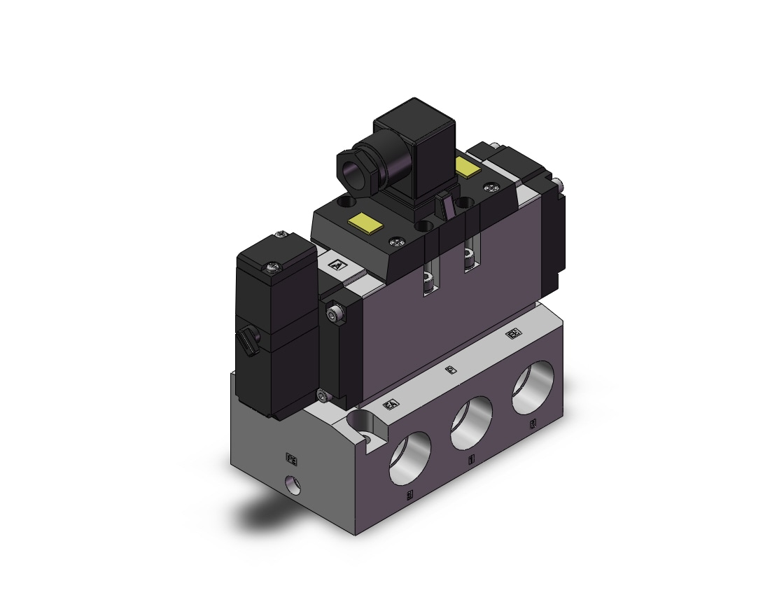 SMC VFR5110-3DZC-06T valve sgl non plugin base mt, VFS5000 SOL VALVE 4/5 PORT