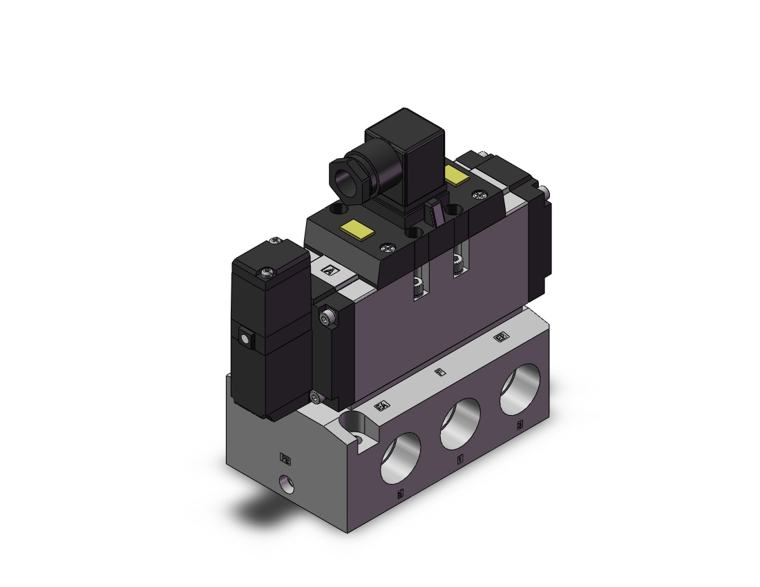 SMC VFR5110-5DZ-06 valve sgl non plug-in base mt, VFR5000 SOL VALVE 4/5 PORT