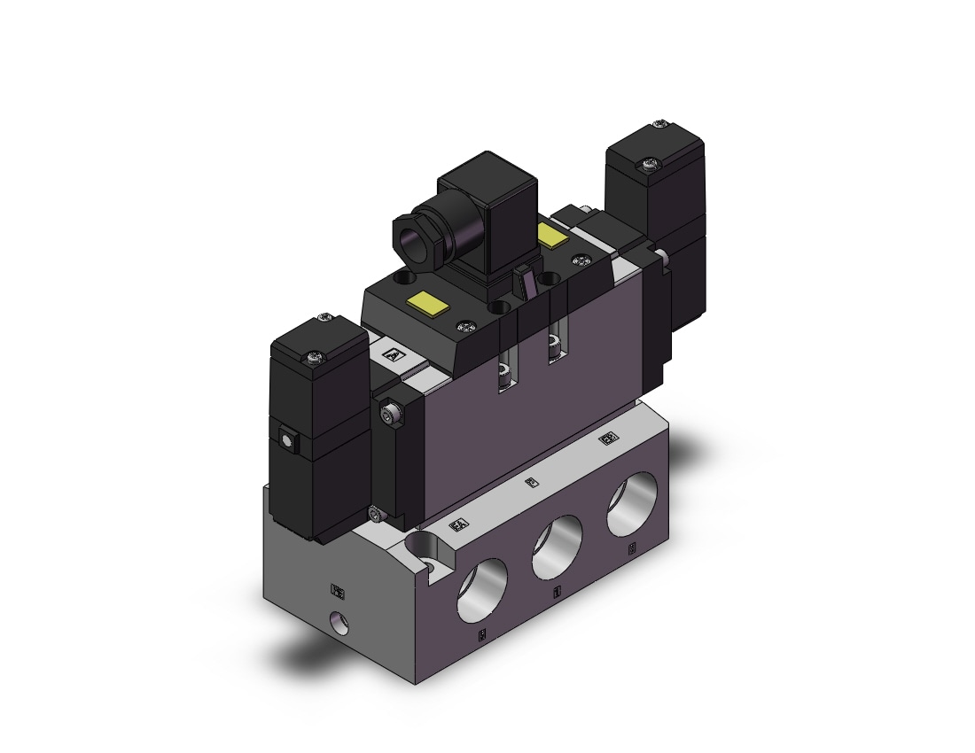 SMC VFR5210-1DZ-06 valve, dbl sol, VFR5000 SOL VALVE 4/5 POR