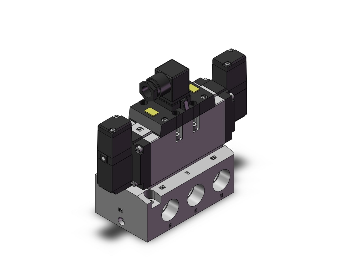 SMC VFR5210-5DZ-06 valve, sol 24vdc, VFR5000 SOL VALVE 4/5 P