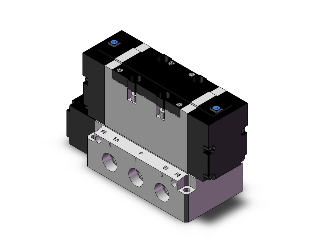 SMC VFR6100-5FZ-06N valve sgl plug-in base mt, VFS6000 SOL VALVE 4/5 PORT