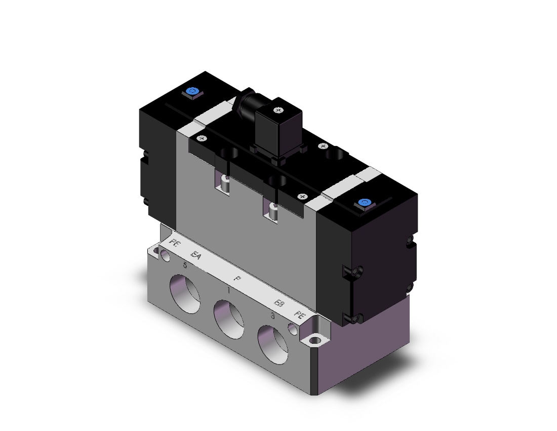 SMC VFR6110-5DZ-10N valve sgl non plug-in base mt, VFR6000 SOL VALVE 4/5 PORT