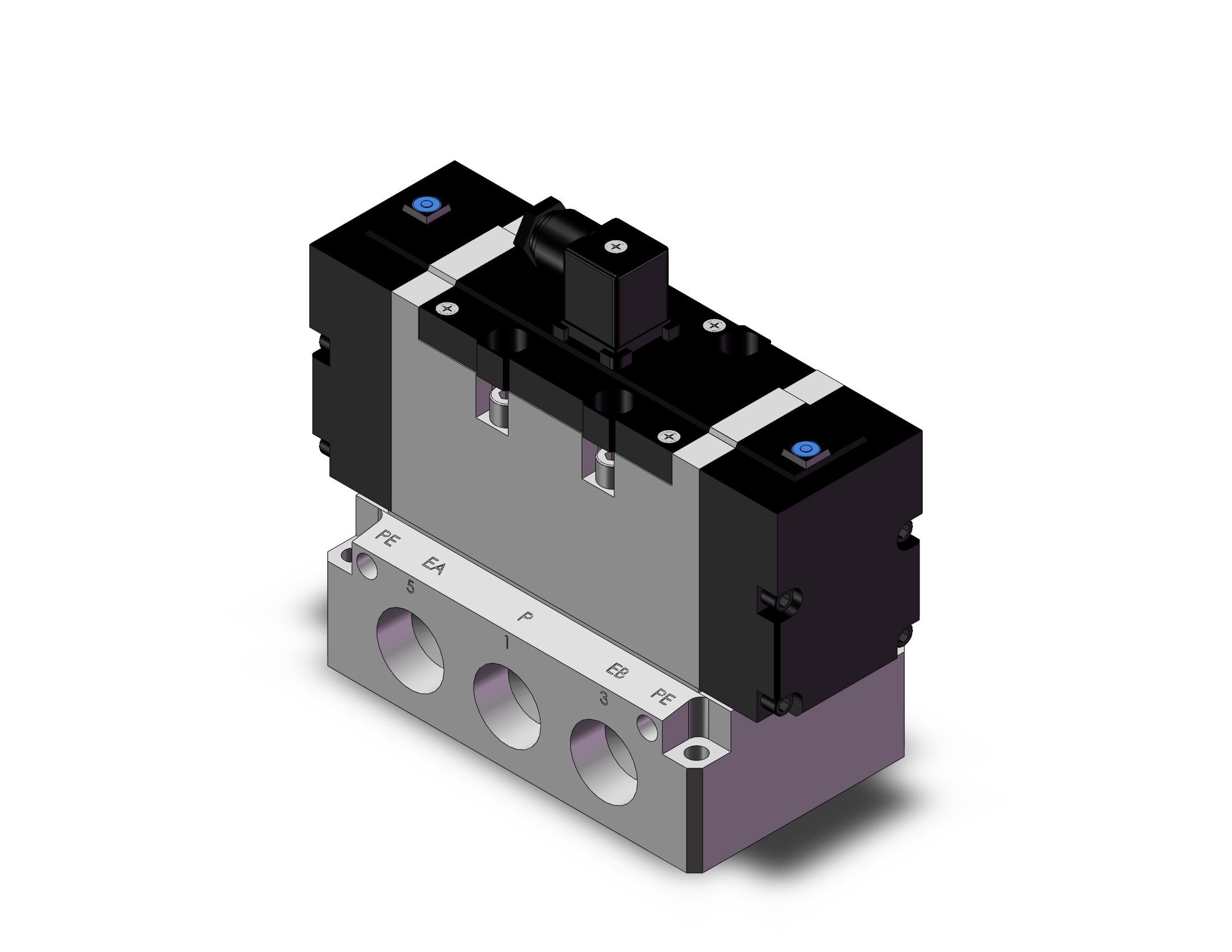 SMC VFR6110-5DZ-10T valve sgl non plug-in base mt, VFR6000 SOL VALVE 4/5 PORT