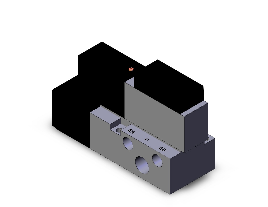 SMC VFS2100-3FZB-02N valve sgl plug-in base mt, VFS2000 SOL VALVE 4/5 PORT***