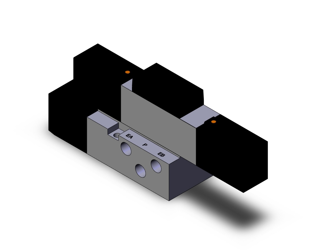 SMC VFS2400-1FZ-01 valve dbl plug-in base mt, VFS2000 SOL VALVE 4/5 PORT