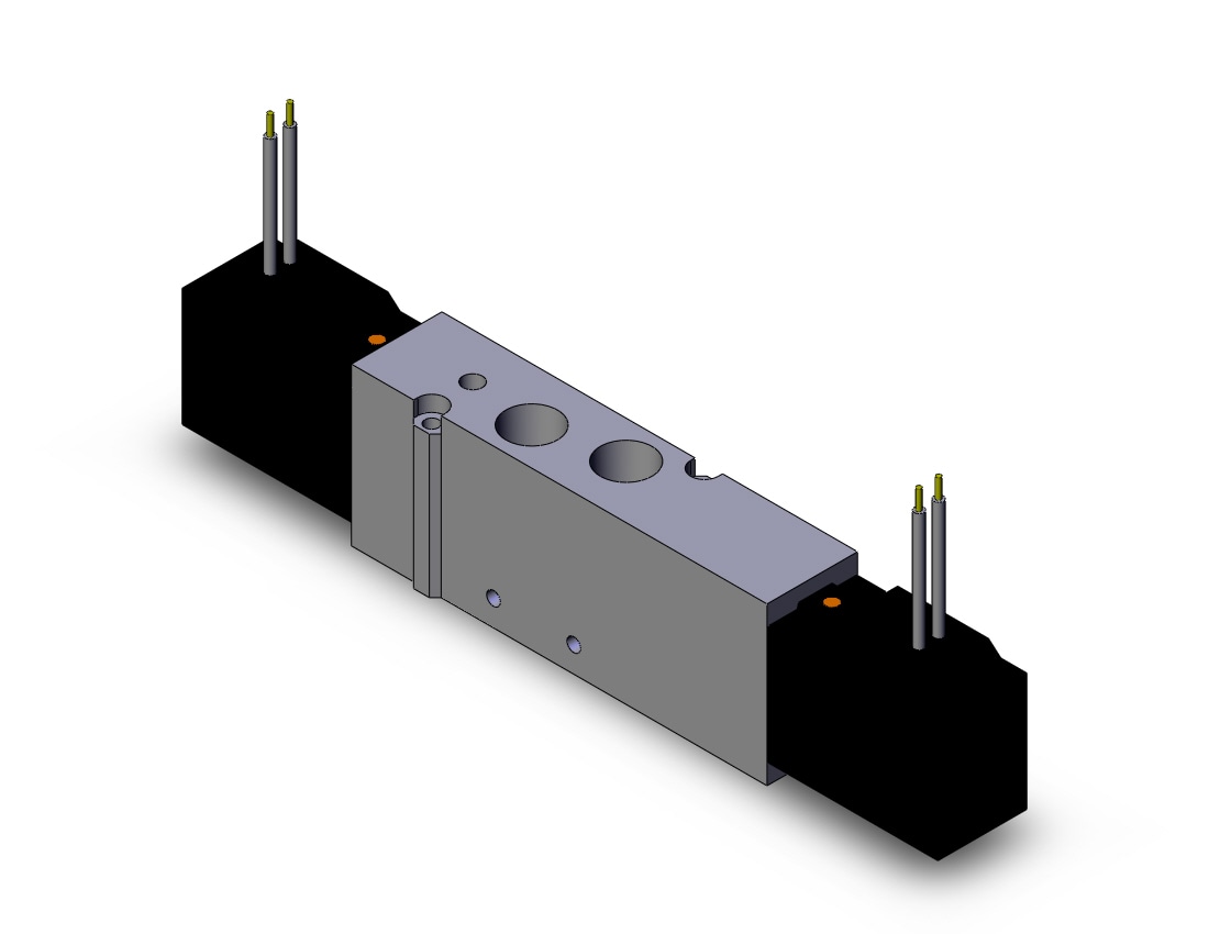 SMC VFS2420R-5G-02 valve dbl solenoid body pt, VFS2000 SOL V