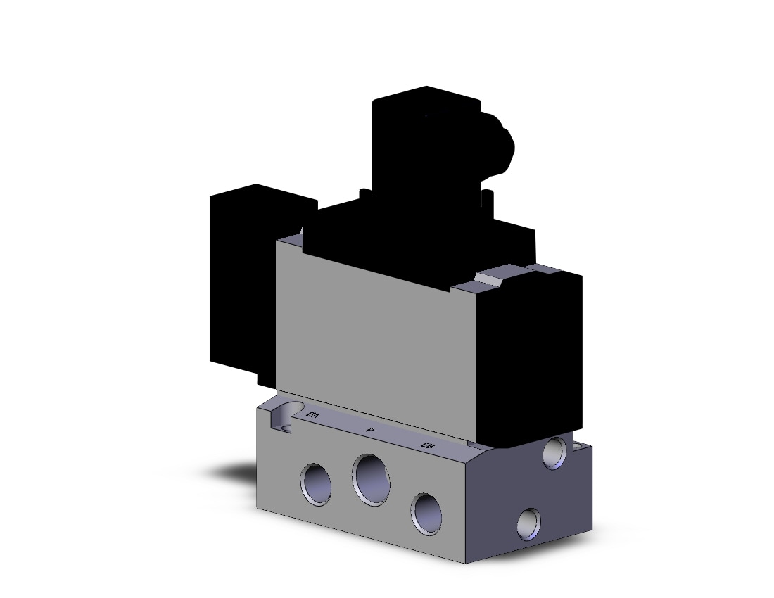 SMC VFS4110-4D-04F valve sgl non plug-in base mt, VFS4000 SOL VALVE 4/5 PORT