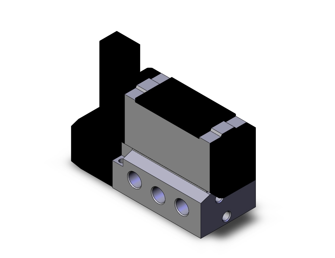 SMC VFS5100R-5F-03T valve sgl plugin base mt, VFS5000 SOL VALVE 4/5 PORT