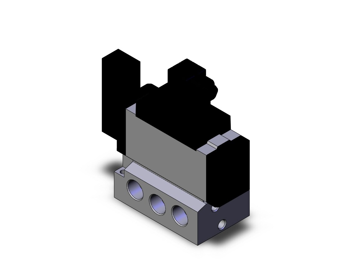 SMC VFS5110-3D-04T valve sgl non plugin base mt, VFS5000 SOL VALVE 4/5 PORT