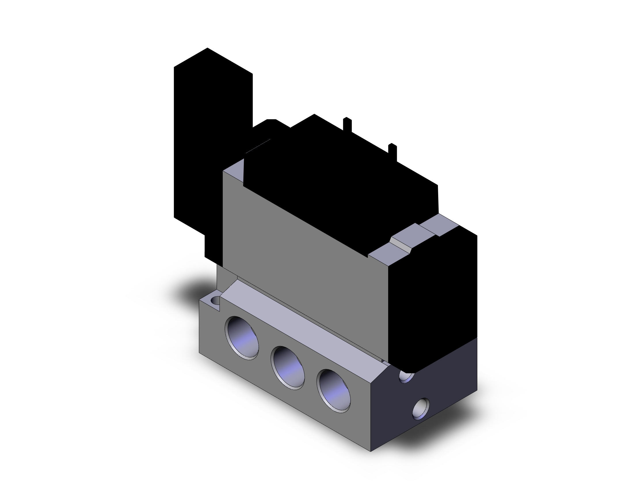 SMC VFS5110-3DB-04T valve sgl non plugin base mt, VFS5000 SOL VALVE 4/5 PORT