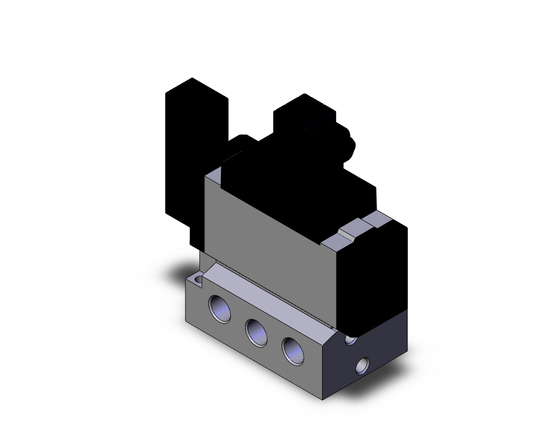 SMC VFS5110-3DZ-03T valve sgl non plugin base mt, VFS5000 SOL VALVE 4/5 PORT