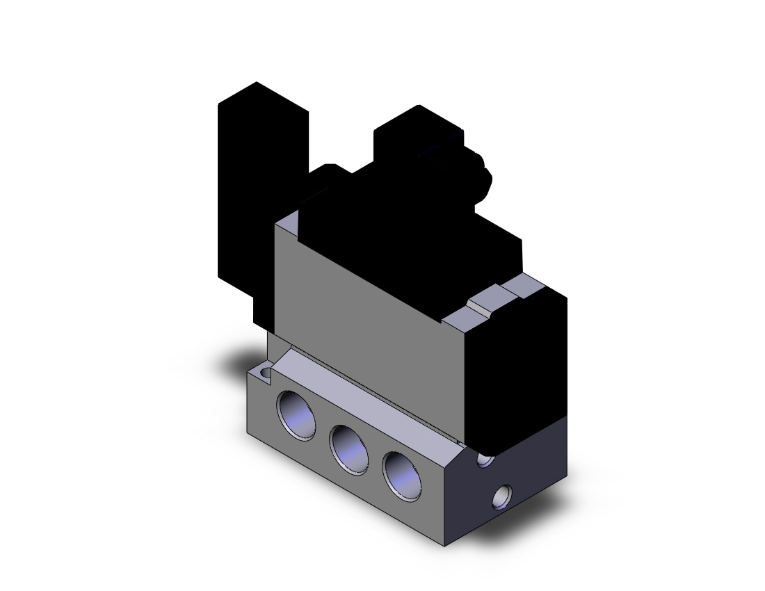 SMC VFS5110-3DZ-04T valve sgl non plugin base mt, VFS5000 SOL VALVE 4/5 PORT