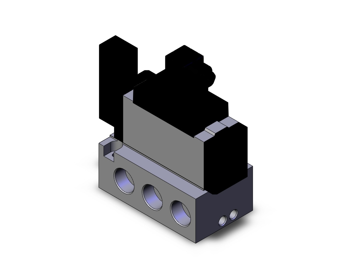 SMC VFS5110-3DZ-06T valve sgl non plugin base mt, VFS5000 SOL VALVE 4/5 PORT