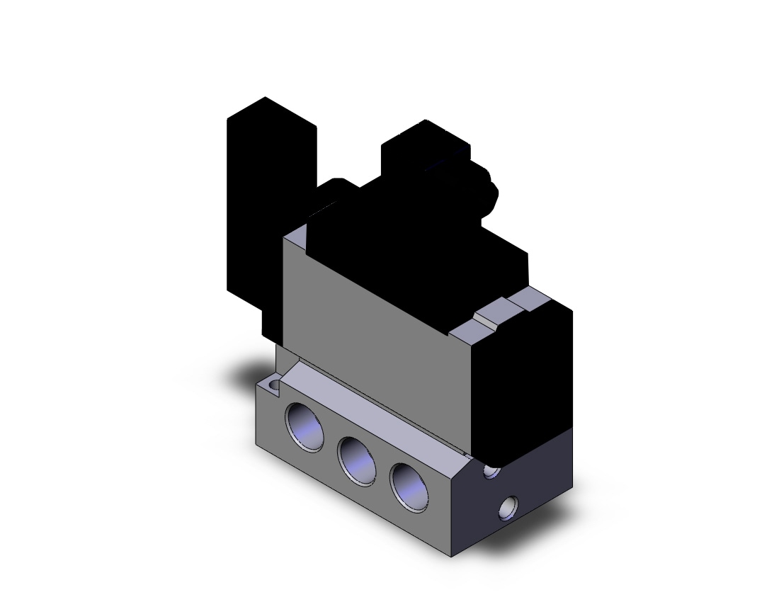 SMC VFS5110-3DZA-04T valve sgl non plugin base mt, VFS5000 SOL VALVE 4/5 PORT