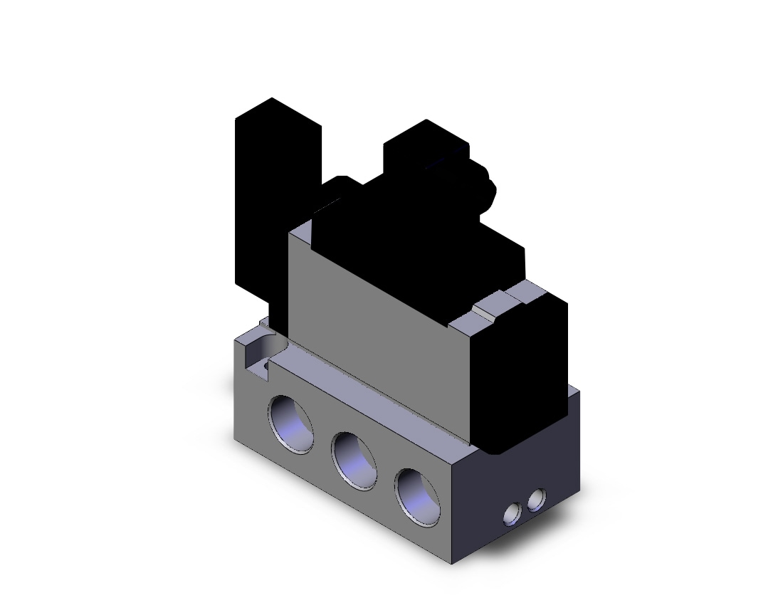 SMC VFS5110-3DZA-06T valve sgl non plugin base mt, VFS5000 SOL VALVE 4/5 PORT