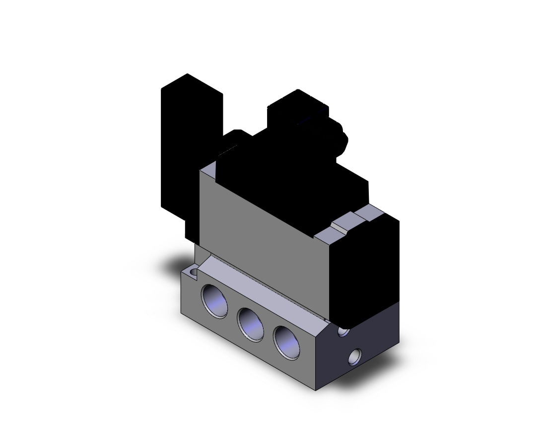 SMC VFS5110-3DZB-04T valve sgl non plugin base mt, VFS5000 SOL VALVE 4/5 PORT