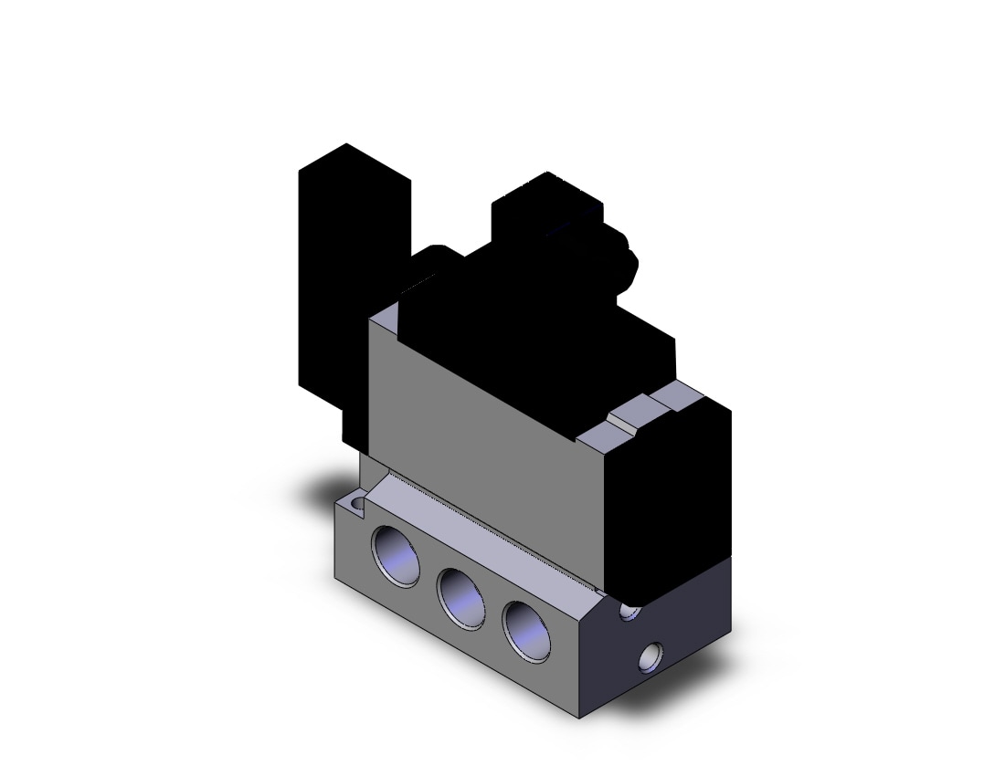 SMC VFS5110-4DZ-04T valve sgl non plugin base mt, VFS5000 SOL VALVE 4/5 PORT