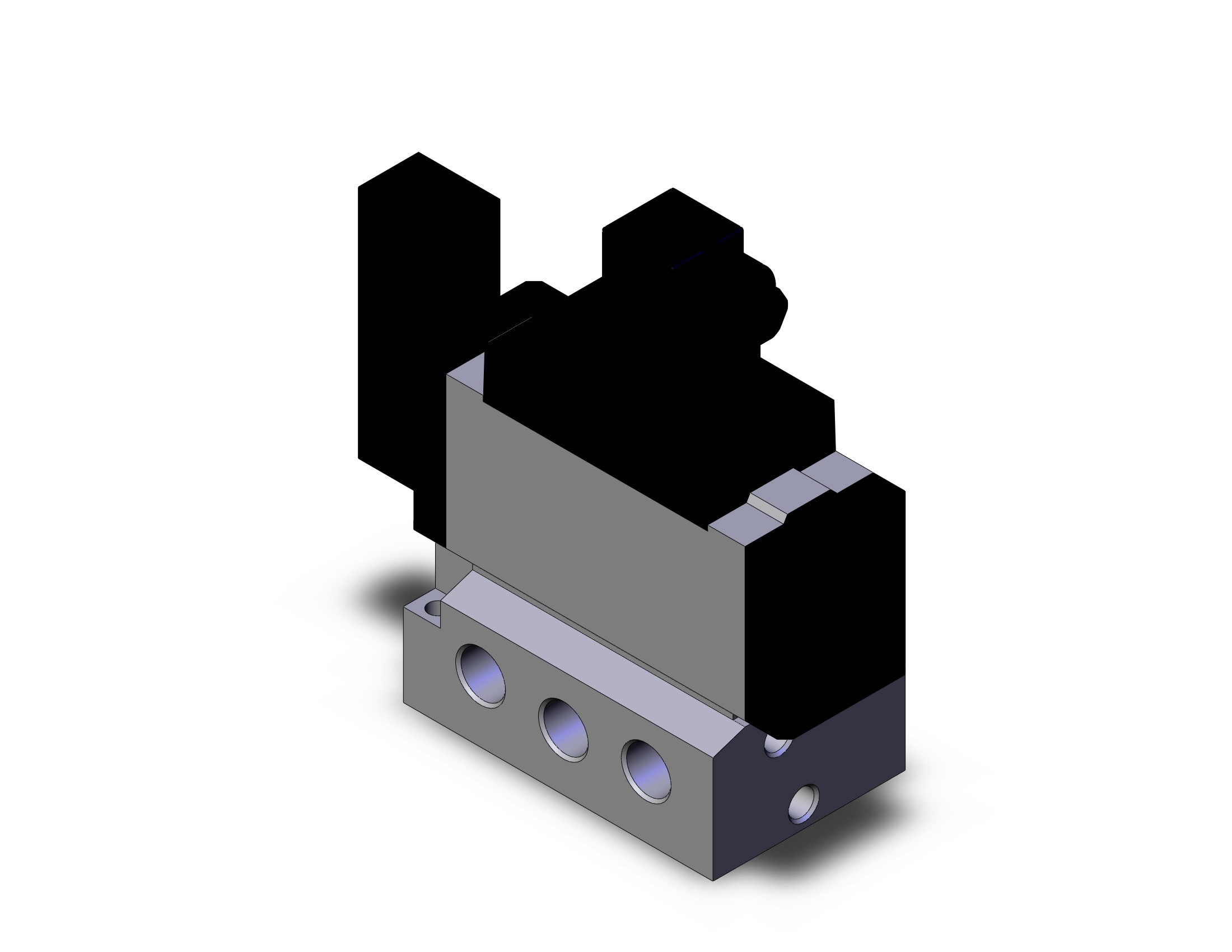 SMC VFS5110-5D-03T valve sgl non plugin base mt, VFS5000 SOL VALVE 4/5 PORT