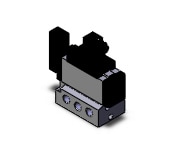 SMC VFS5110-5DZ-03T valve sgl non plugin base mt, VFS5000 SOL VALVE 4/5 PORT