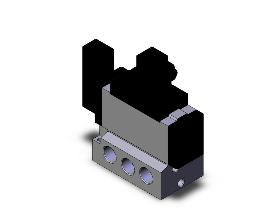 SMC VFS5111-5D-04 valve sgl non plugin base mt, VFS5000 SOL VALVE 4/5 PORT