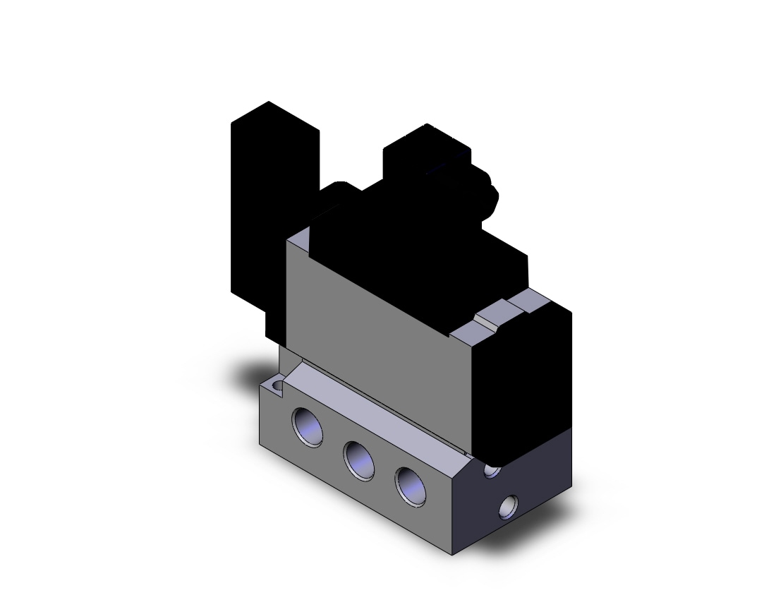 SMC VFS5111-5DZC-03T valve sgl non plugin base mt, VFS5000 SOL VALVE 4/5 PORT