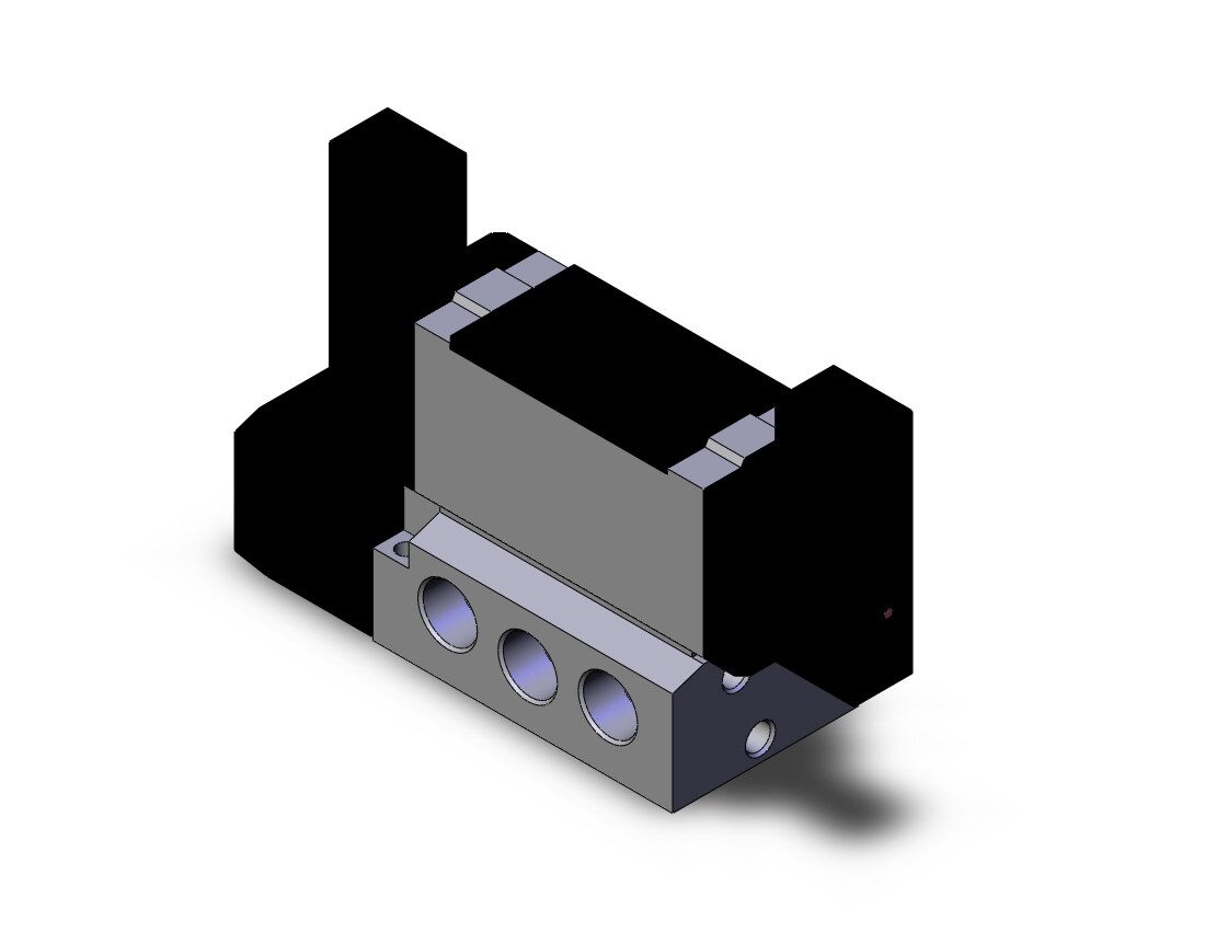 SMC VFS5200-3F-04T valve dbl plugin base mount, VFS5000 SOL VALVE 4/5 PORT