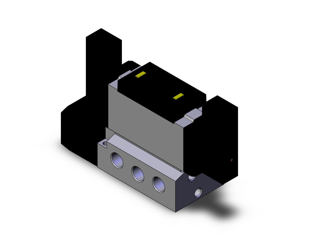 SMC VFS5200-3FZ-03T valve dbl plugin base mount, VFS5000 SOL VALVE 4/5 PORT