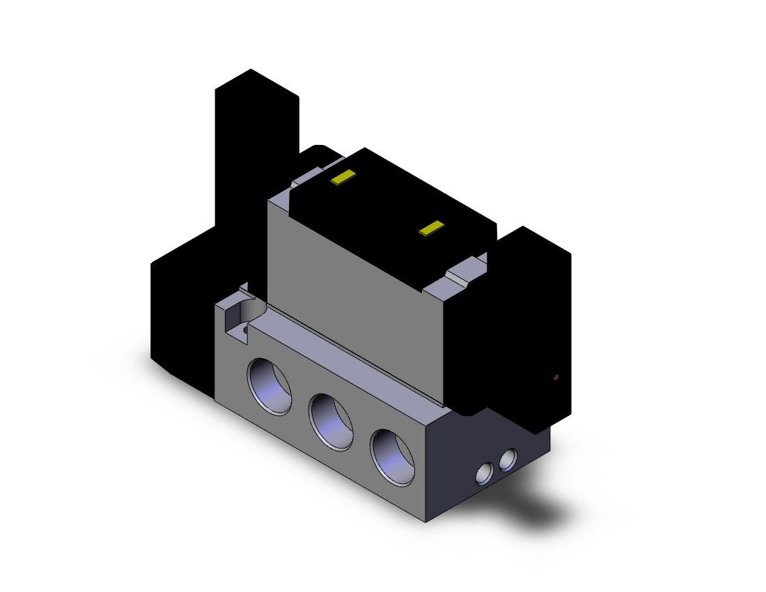 SMC VFS5200-3FZ-06 valve dbl plugin base mount, VFS5000 SOL VALVE 4/5 PORT