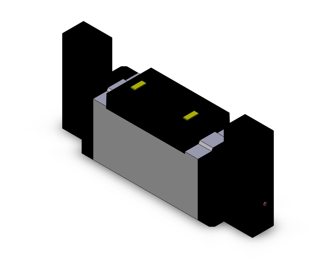 SMC VFS5200-3FZB valve dbl plugin base mount, VFS5000 SOL VALVE 4/5 PORT