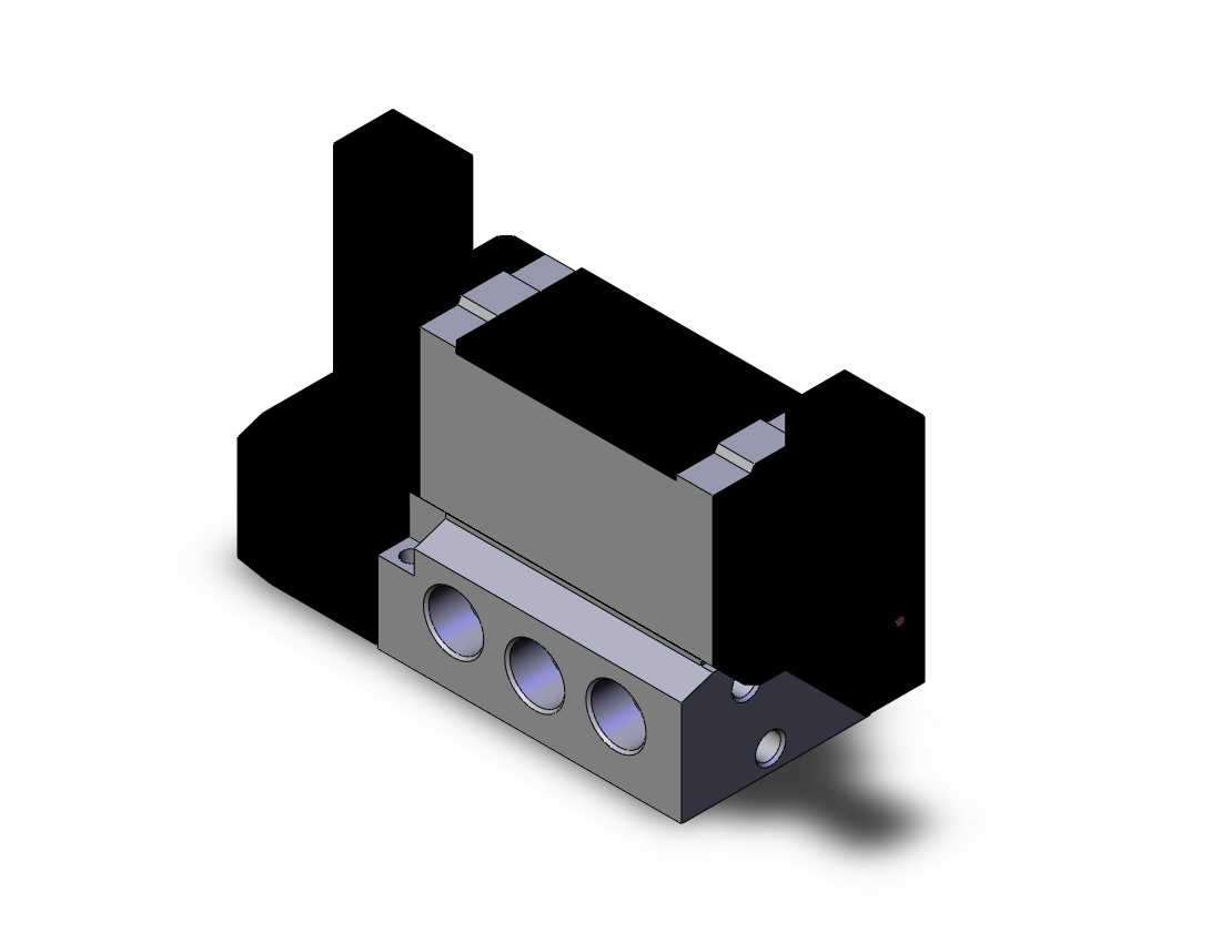 SMC VFS5200-5F-04T valve dbl plugin base mount, VFS5000 SOL VALVE 4/5 PORT