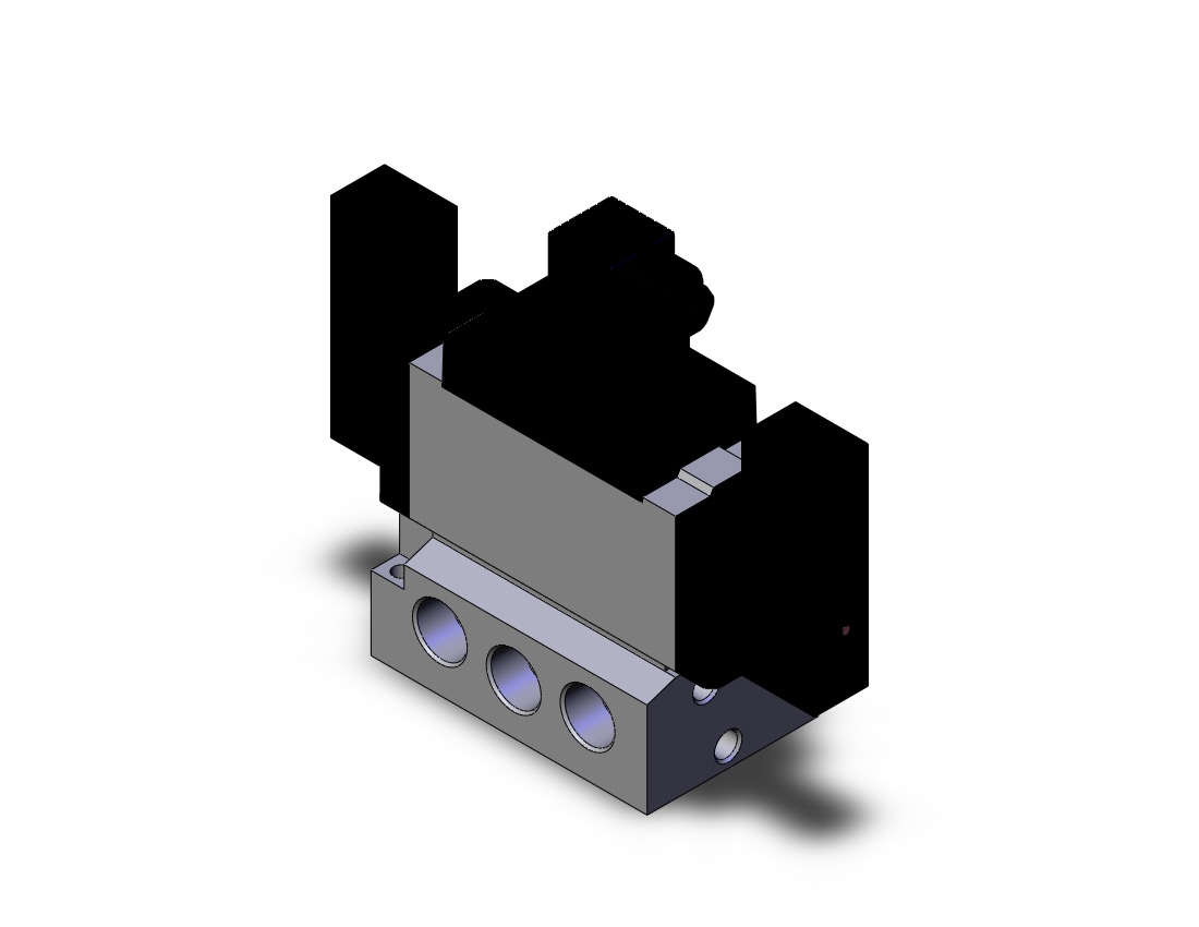 SMC VFS5210-3DZ-04T valve dbl non plugin base mt, VFS5000 SOL VALVE 4/5 PORT