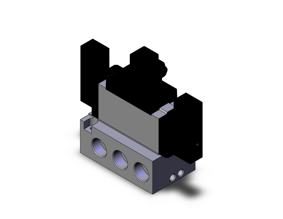 SMC VFS5210-3DZ-06 valve dbl non plugin base mt, VFS5000 SOL VALVE 4/5 PORT