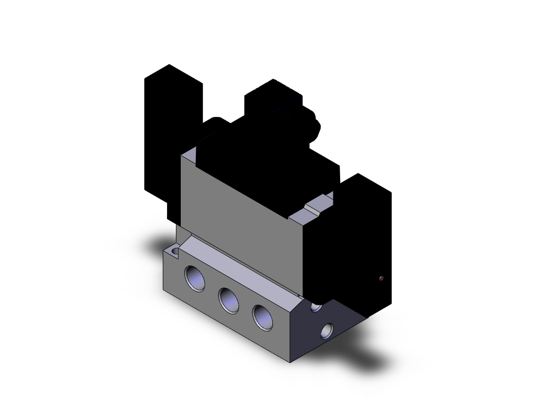 SMC VFS5210-3DZA-03T valve dbl non plugin base mt, VFS5000 SOL VALVE 4/5 PORT