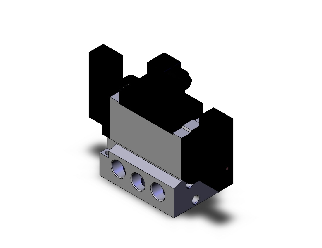 SMC VFS5210-5DZ-B04T valve dbl non plugin base mt, VFS5000 SOL VALVE 4/5 PORT