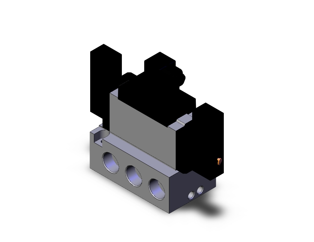 SMC VFS5211-3DZC-06N valve dbl non plugin base mt, VFS5000 SOL VALVE 4/5 PORT