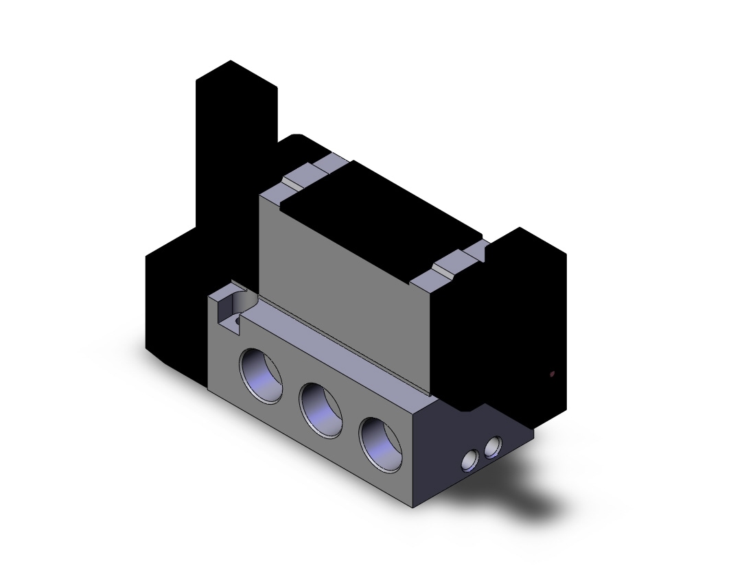 SMC VFS5300-3F-06T valve dbl plugin base mount, VFS5000 SOL VALVE 4/5 PORT