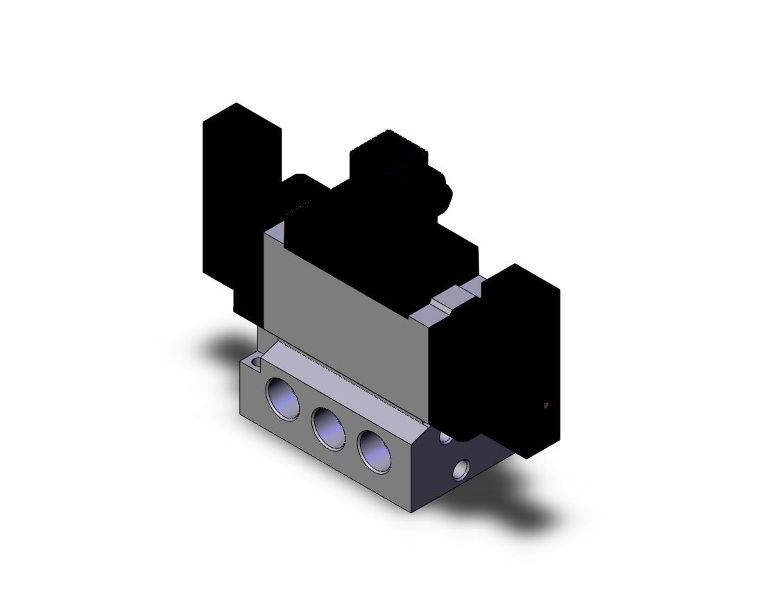 SMC VFS5310-3DZ-04T valve dbl non plugin base mt, VFS5000 SOL VALVE 4/5 PORT