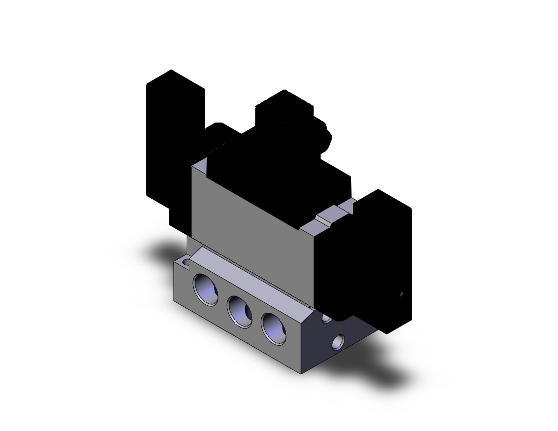 SMC VFS5310-5DZ-B04 valve dbl non plugin base mt, VFS5000 SOL VALVE 4/5 PORT