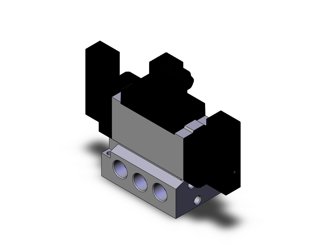 SMC VFS5310-6DZ-04T valve dbl non plugin base mt, VFS5000 SOL VALVE 4/5 PORT