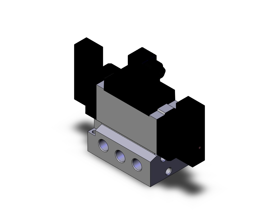 SMC VFS5410-3DZ-03T valve dbl non plugin base mt, VFS5000 SOL VALVE 4/5 PORT