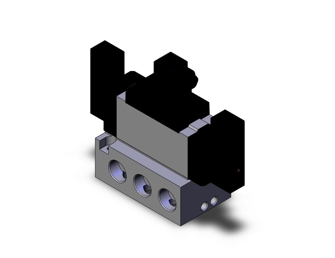 SMC VFS5410-5DZ-B06T valve dbl non plugin base mt, VFS5000 SOL VALVE 4/5 PORT