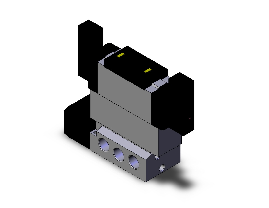 SMC VFS5600-5FZ-04T valve dbl plugin base mount, VFS5000 SOL VALVE 4/5 PORT