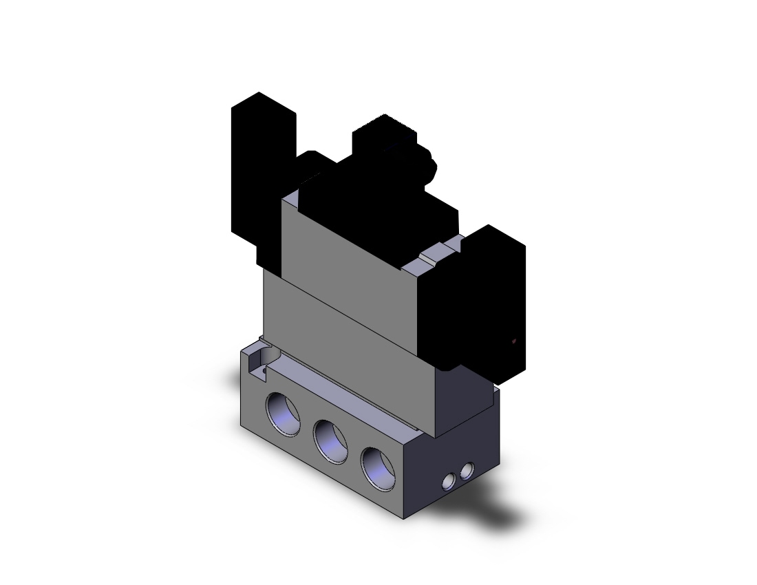 SMC VFS5610-3DZ-06T valve dbl non plugin base mt, VFS5000 SOL VALVE 4/5 PORT