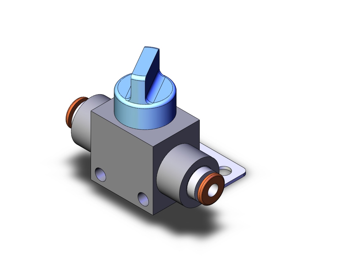 SMC VHK2R-08F-08FL finger valve, MECHANICAL VALVE