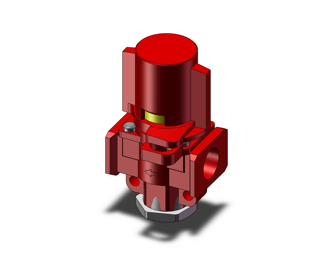 SMC VHS2510-02B-S-R-X1 double action relief valve, VHS HAND VALVE